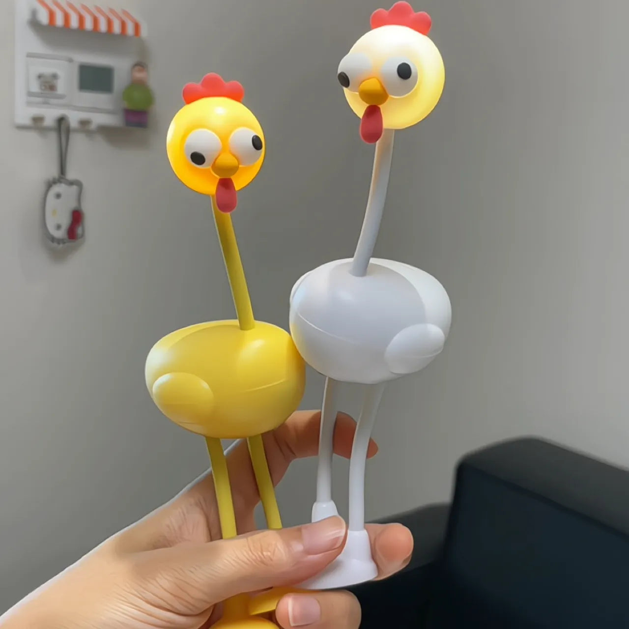 Mini Abstract Chicken Mood Lamp