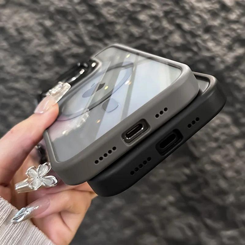 Shockproof Mag Safe Clear Case For iPhone 16 Pro Max 17 Camera Lens Protector Phone Cover Built-in Kickstand