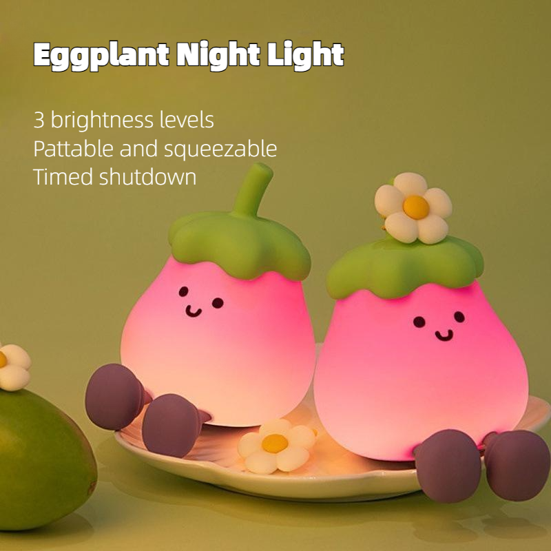 Eggplant Mood Light USB Lamp