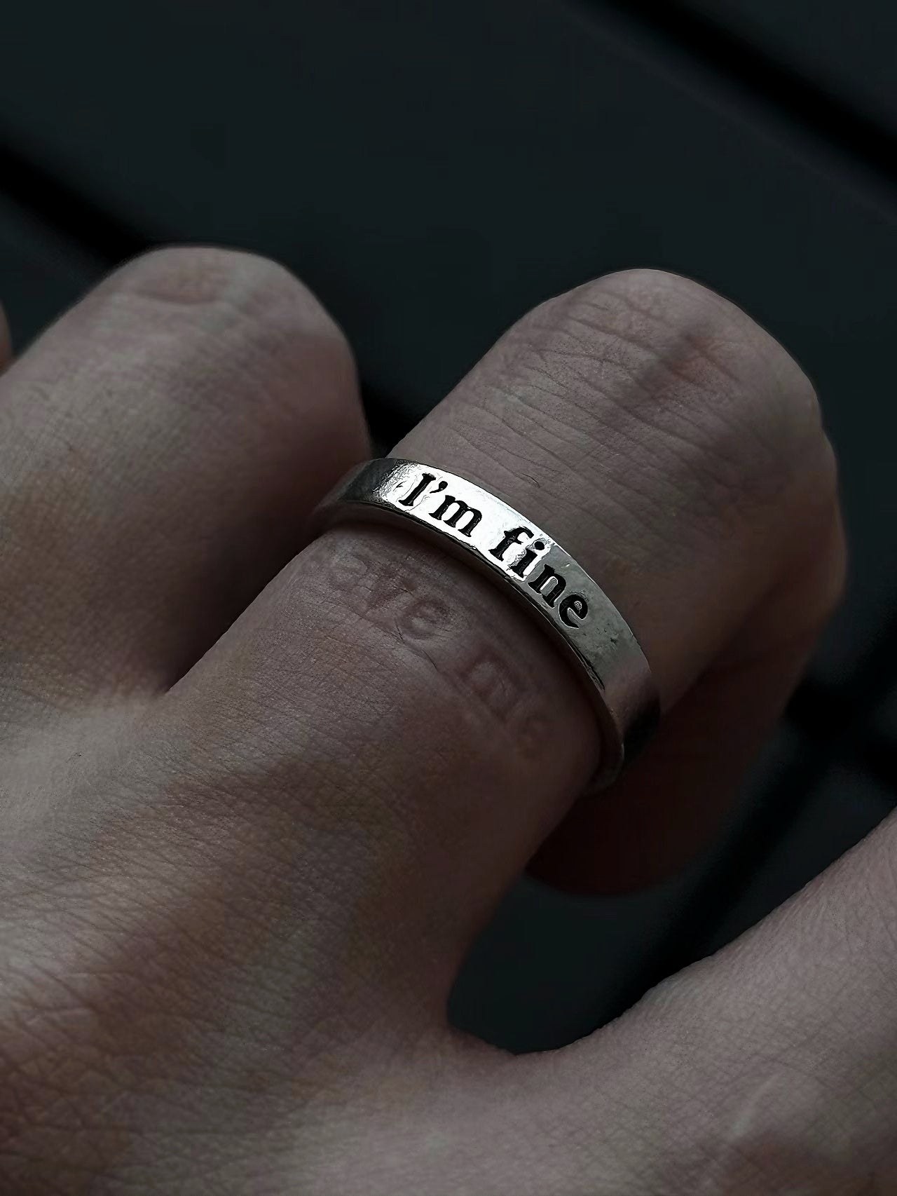 "Love Saves" Open Ring – Camus Philosophy Inspired