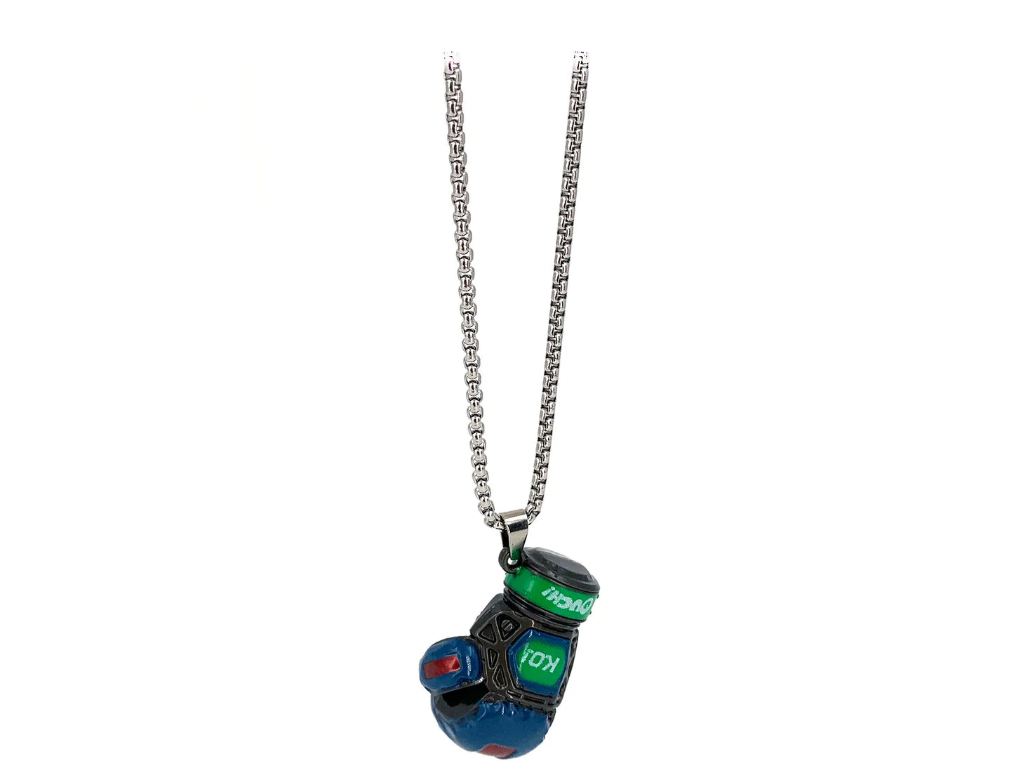 DANCECARE Boxing Glove Necklace โ KO Pendant, Unisex Hip-Hop Adjustable 60+5cm