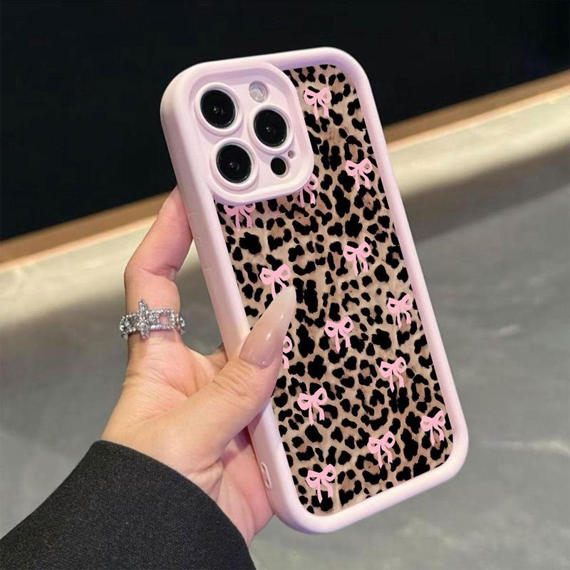 Fashion Bow Pattern Phone Case, Cute Phone Protective Cover, Phone Accessory Compatible with Smartphone iPhone 11 12 13 14 15 16 Pro Max
