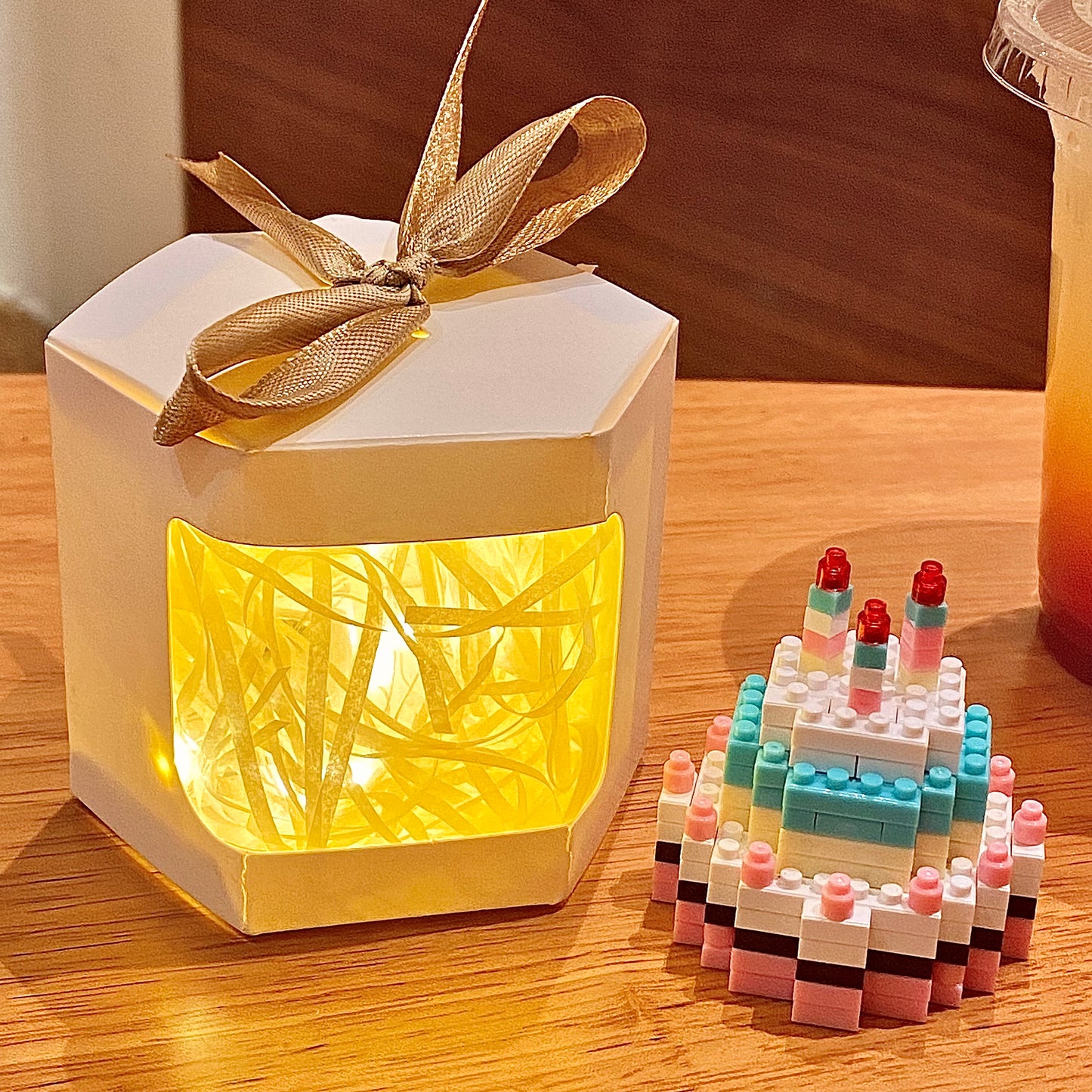 Birthday Cake Building Block Puzzle โ DIY Gift for Girls & Friends