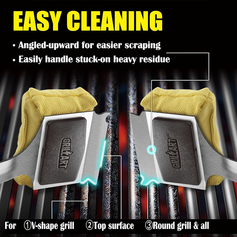 Stainless Steel BBQ Grill Cleaning Brush