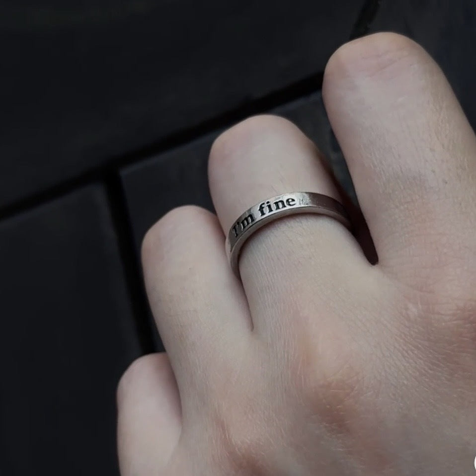 "Love Saves" Open Ring – Camus Philosophy Inspired