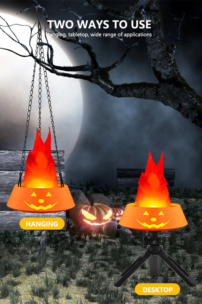 Halloween lmitation Flame Lights LED Glowing Pumpkin Lights