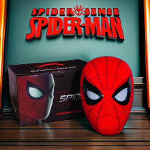 Spider-Man Mask with Movable Eyes & Jaw-Controlled Blinking โ Electric Cosplay Helmet Toy