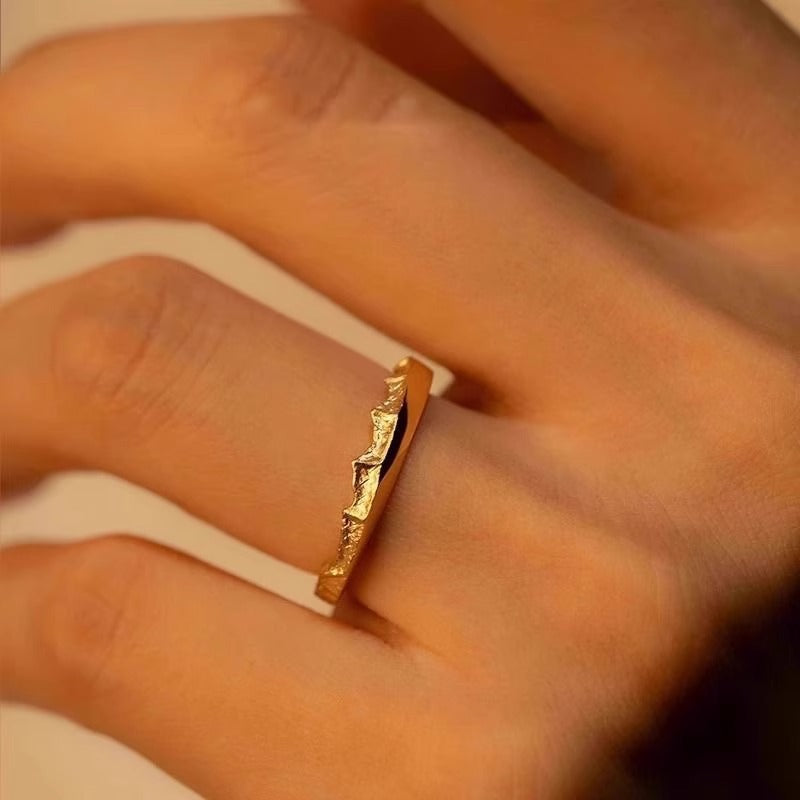 Natural Landscape Snow Mountain Ring โ Scenic Nature-Inspired Jewelry