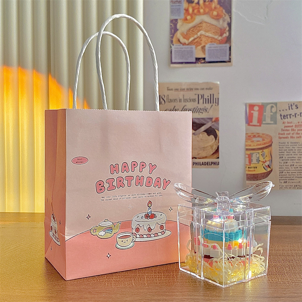 Birthday Cake Building Block Puzzle โ DIY Gift for Girls & Friends