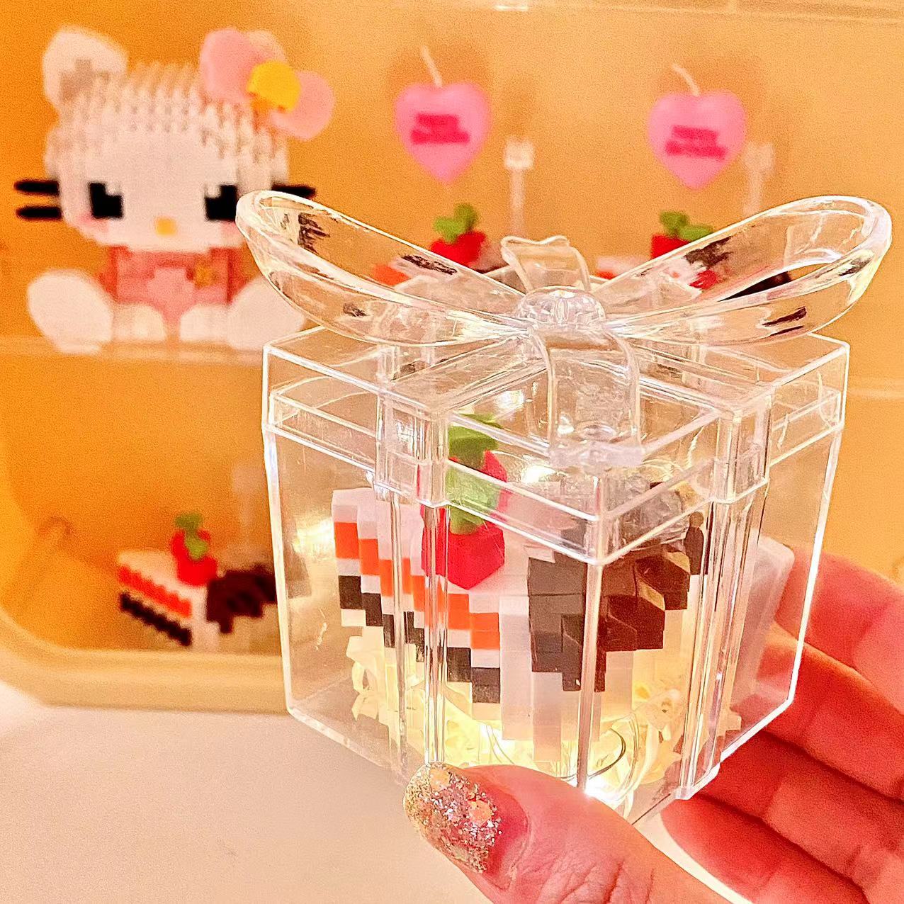 Birthday Cake Building Block Puzzle โ DIY Gift for Girls & Friends