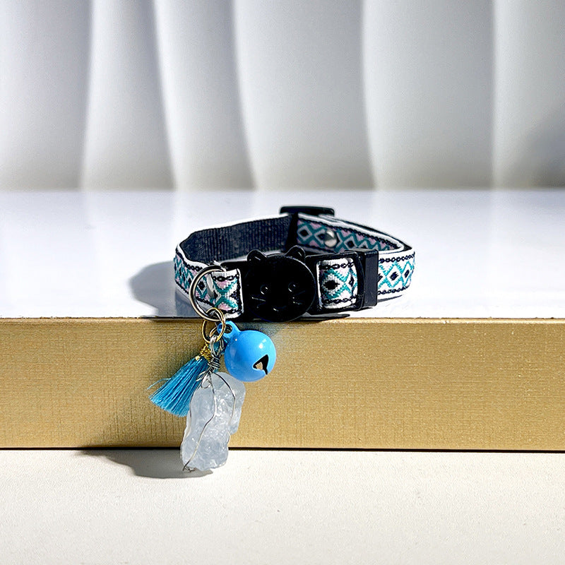 Natural Crystal Stone Collars For Cats And Dogs