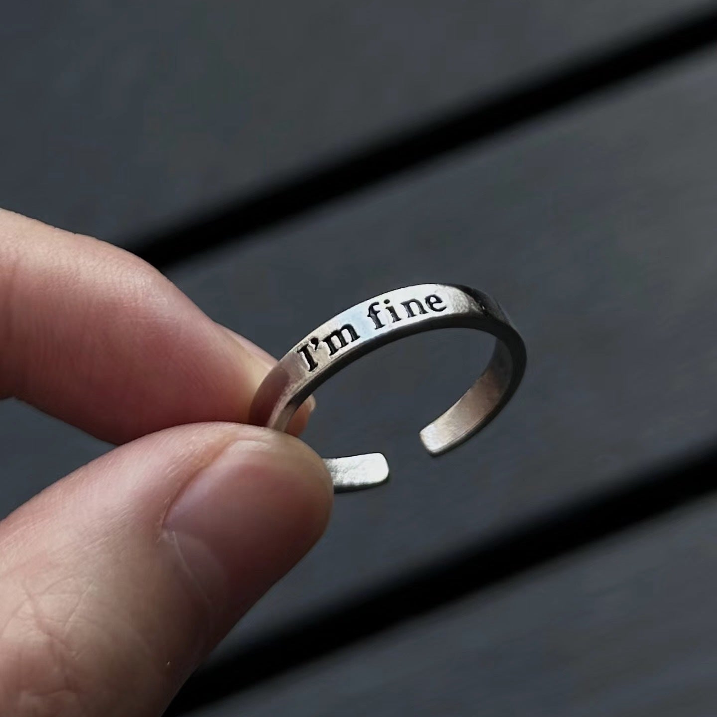 "Love Saves" Open Ring – Camus Philosophy Inspired