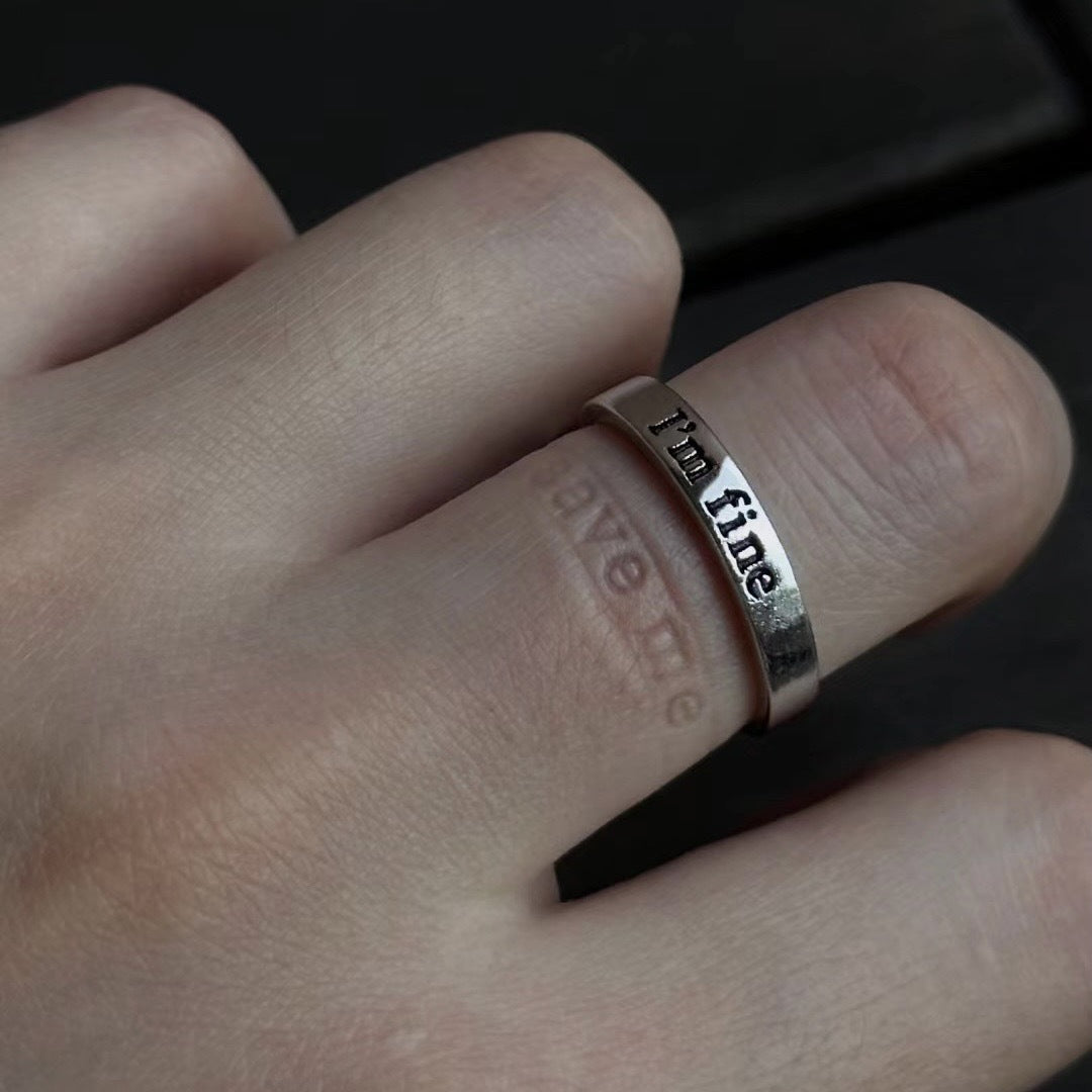 "Love Saves" Open Ring – Camus Philosophy Inspired