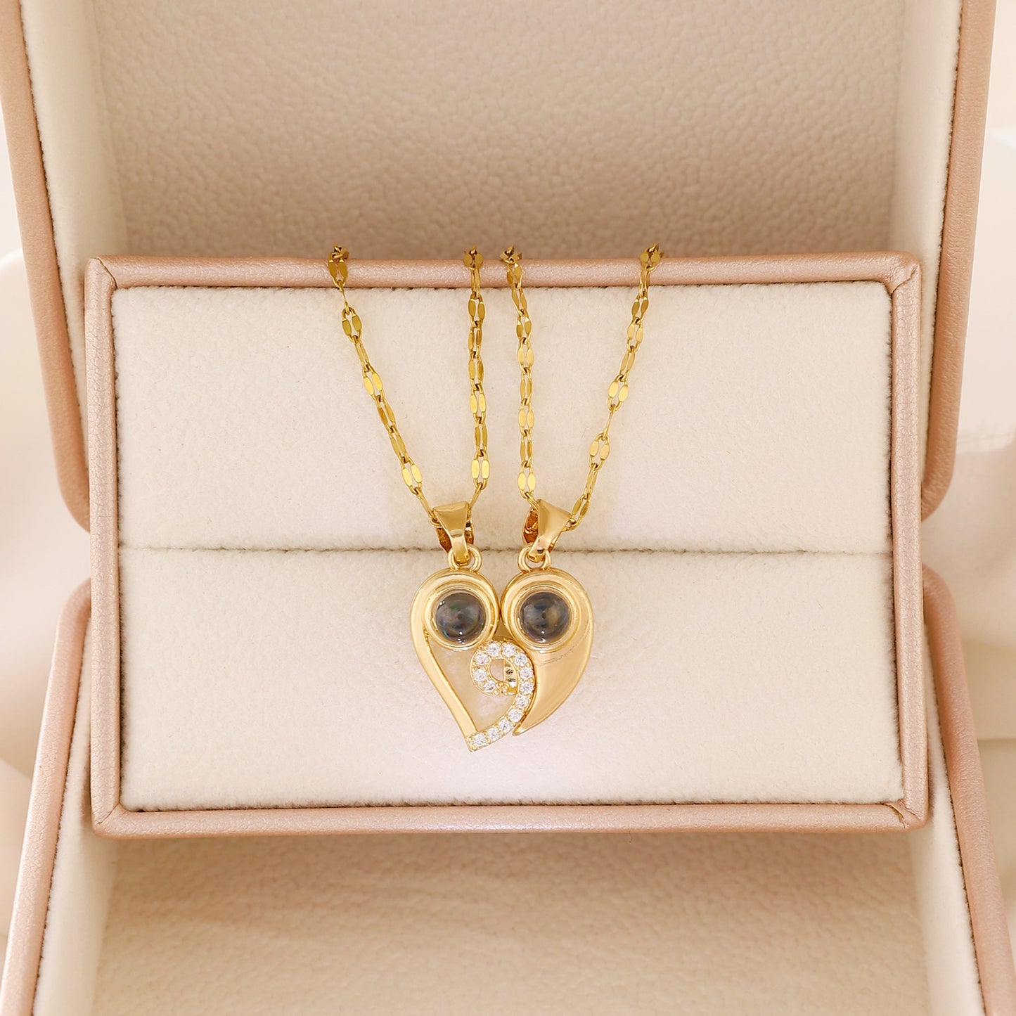 Magnetic Sun & Moon Couple Necklace – Stylish, Versatile, and Elegant