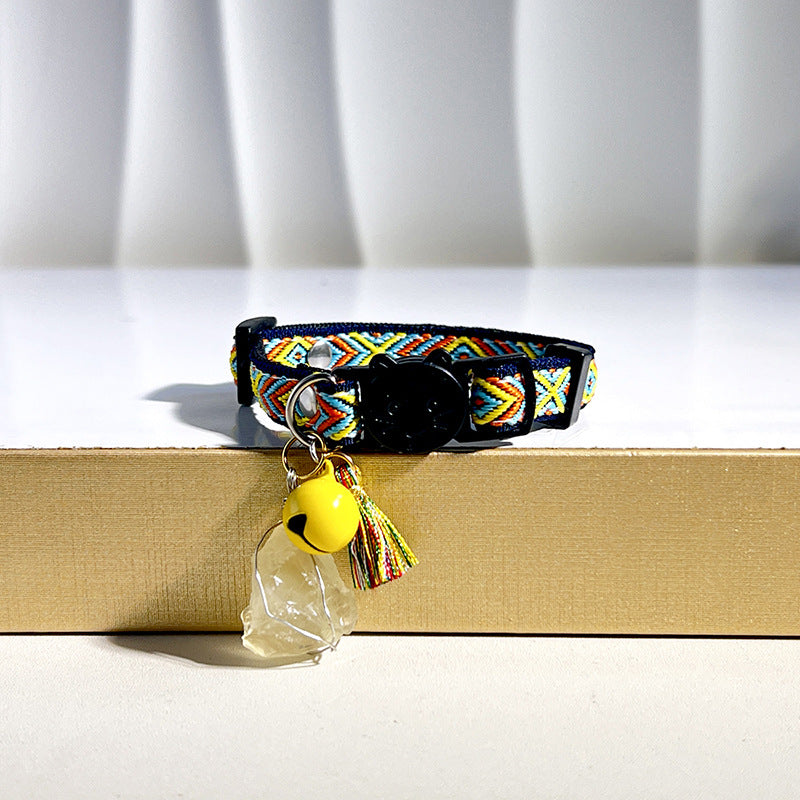 Natural Crystal Stone Collars For Cats And Dogs