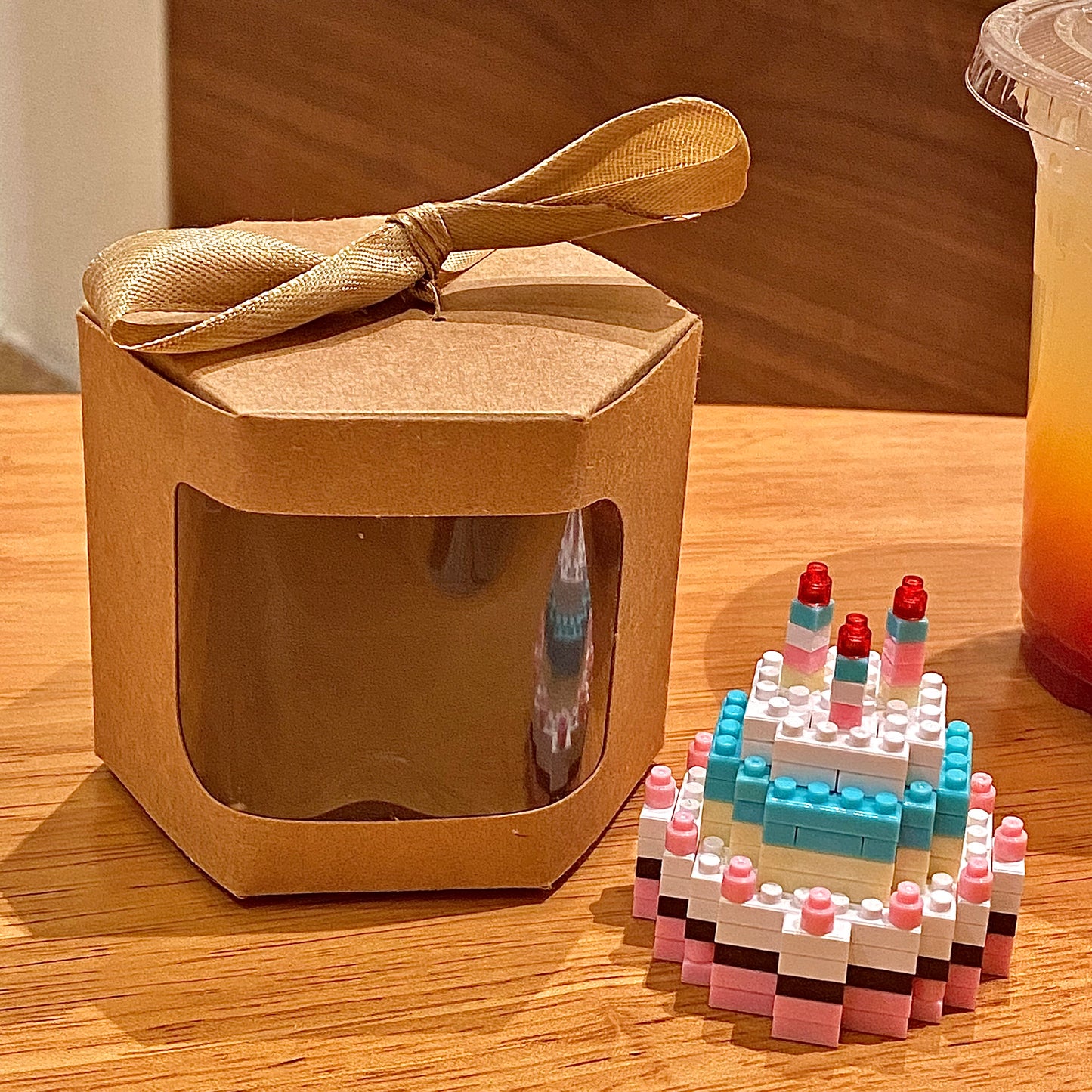 Birthday Cake Building Block Puzzle โ DIY Gift for Girls & Friends