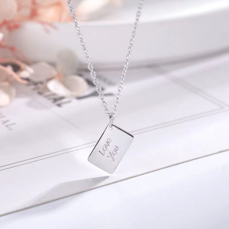 Engraved Envelope Love Letter Necklace