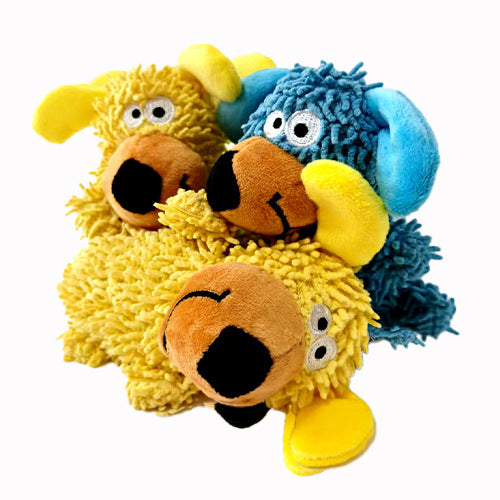 Dog Toy With Squeaker – Mop Style