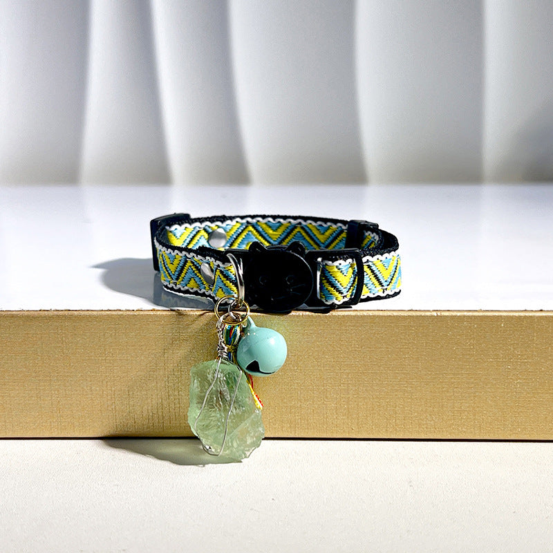 Natural Crystal Stone Collars For Cats And Dogs