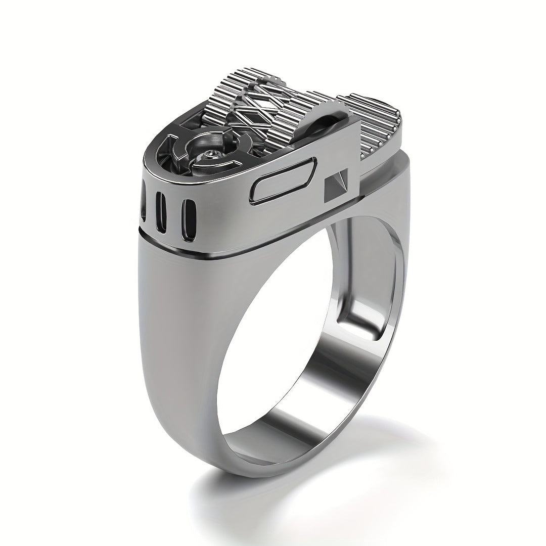 Lighter-Shaped Ring โ Creative Retro Style