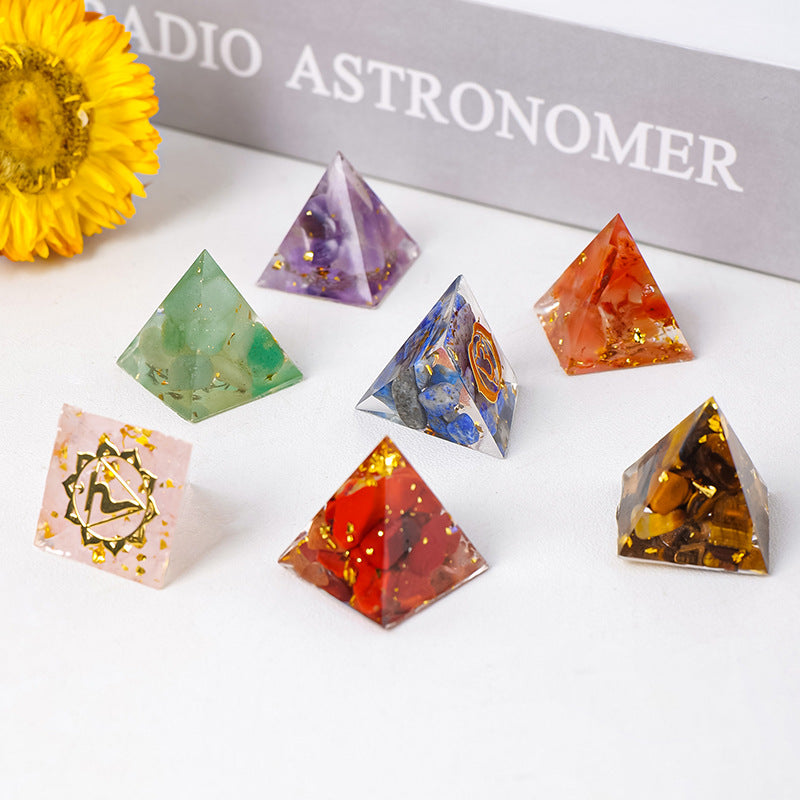 Natural Crystal Energy Generator Pyramid
