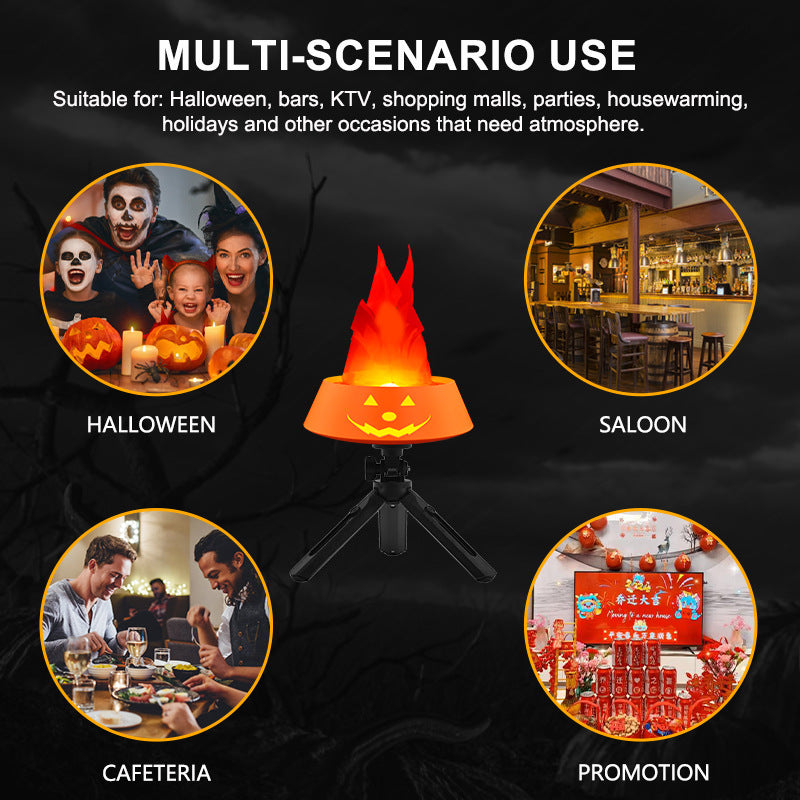 Halloween lmitation Flame Lights LED Glowing Pumpkin Lights