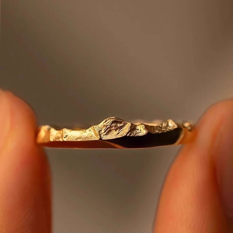 Natural Landscape Snow Mountain Ring โ Scenic Nature-Inspired Jewelry