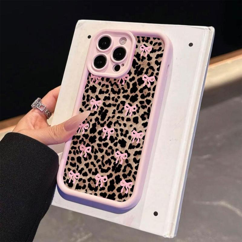 Fashion Bow Pattern Phone Case, Cute Phone Protective Cover, Phone Accessory Compatible with Smartphone iPhone 11 12 13 14 15 16 Pro Max