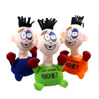 2025 New Punch Me Little Man Electric Plush Toy Creative Stress Relief Screaming Doll