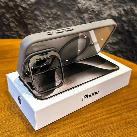 Shockproof Mag Safe Clear Case For iPhone 16 Pro Max 17 Camera Lens Protector Phone Cover Built-in Kickstand