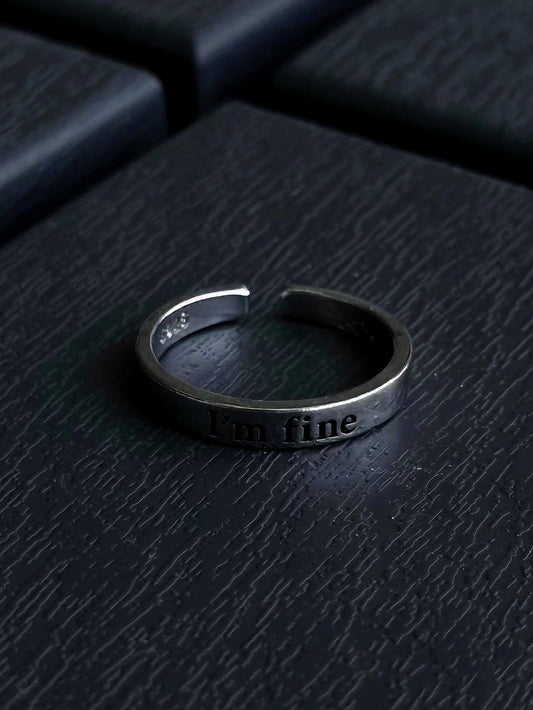 "Love Saves" Open Ring – Camus Philosophy Inspired