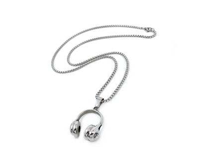 DANCECARE Headphone Necklace – Hip-Hop Music Pendant, Unisex Adjustable