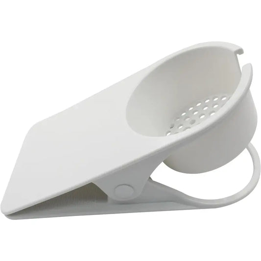 Drinking Cup Holder Clip, Desk Cup Holder Clamp Coffee Mug ~Cup Holder Stand for Home Couch Office Beverage Cell Phone(White)