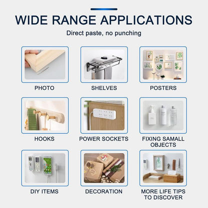 Heavy Duty(9.85FT), Nano Double Sided Adhesive Tape, Clear Mounting Tape Picture Hanging Adhesive Strips. Double Sided Tape Heavy Duty(9.85FT), Nano Double Sided Adhesive Tape, Clear Mounting Tape Picture Hanging Adhesive Strips.