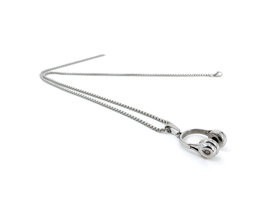 DANCECARE Headphone Necklace – Hip-Hop Music Pendant, Unisex Adjustable