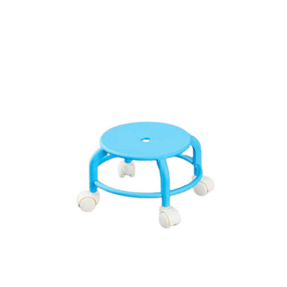 Plastic Round Rotating Stool with Wheels for Home & Kids