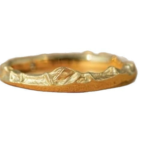 Natural Landscape Snow Mountain Ring – Scenic Nature-Inspired Jewelry