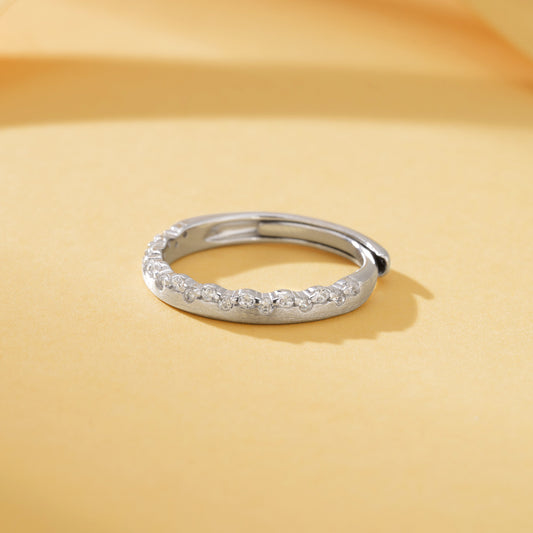 S925 Sterling Silver "Touch the Heart" Couple Rings – Matching Promise Bands