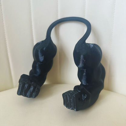 Hilarious Entrance! 3D-Printed 'Hulk Arm' Pet Neck Prop – Instantly Transform Your Pet into a Muscle Beast With a Raised Fist!