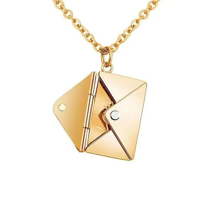 Engraved Envelope Love Letter Necklace