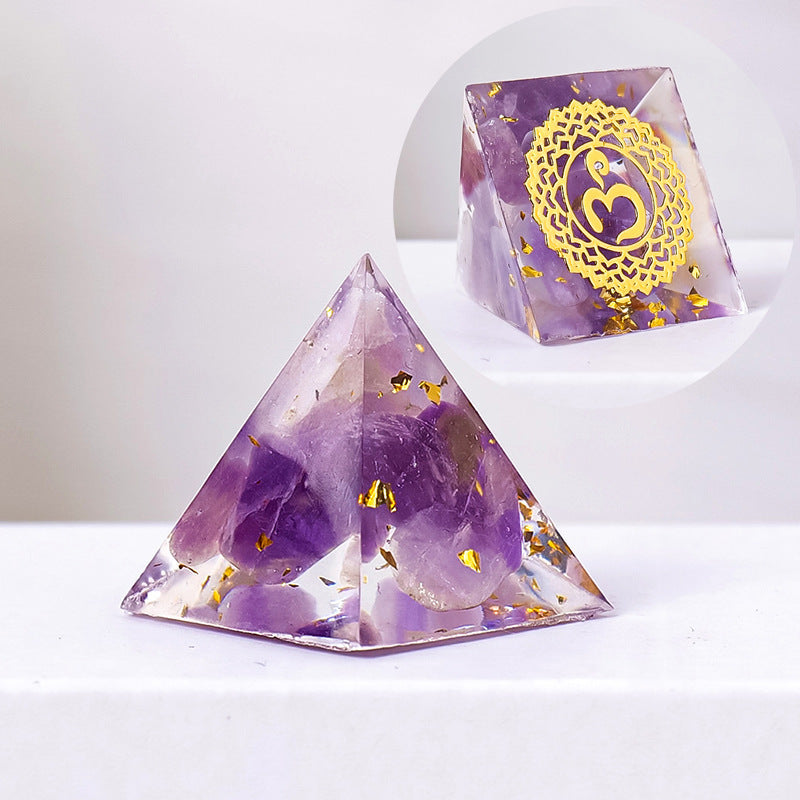 Natural Crystal Energy Generator Pyramid