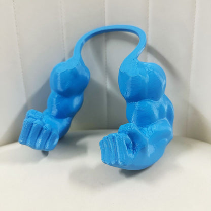 Hilarious Entrance! 3D-Printed 'Hulk Arm' Pet Neck Prop – Instantly Transform Your Pet into a Muscle Beast With a Raised Fist!
