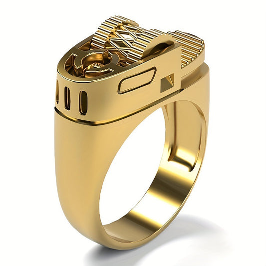 Lighter-Shaped Ring – Creative Retro Style