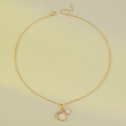 Magnetic Sun & Moon Couple Necklace – Stylish, Versatile, and Elegant