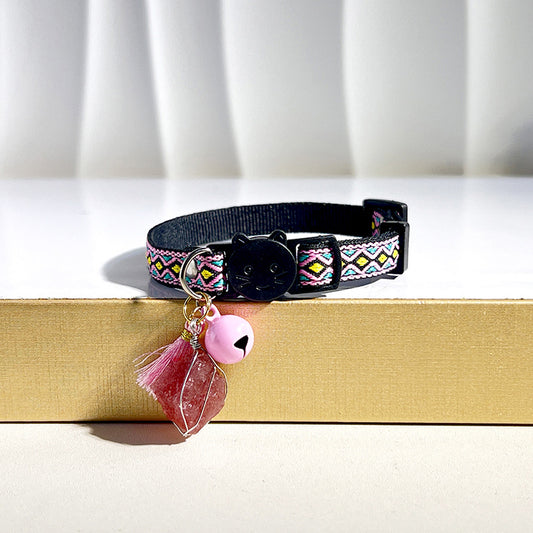 Natural Crystal Stone Collars For Cats And Dogs