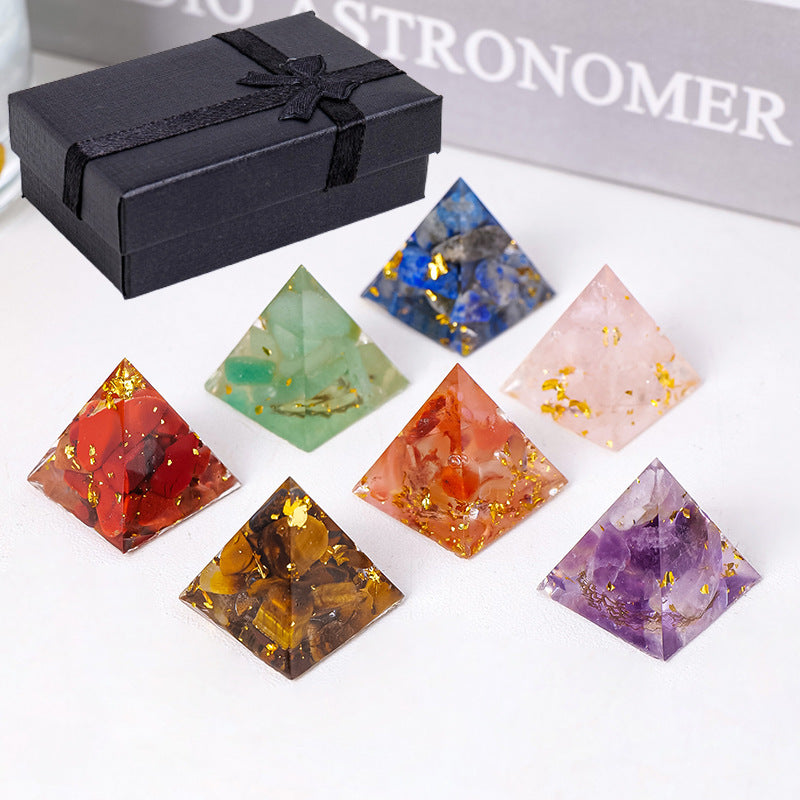 Natural Crystal Energy Generator Pyramid