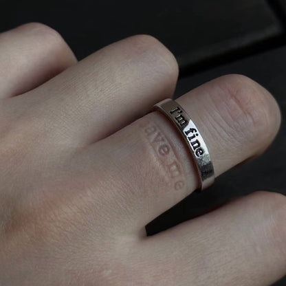"Love Saves" Open Ring – Camus Philosophy Inspired