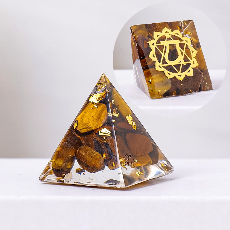 Natural Crystal Energy Generator Pyramid