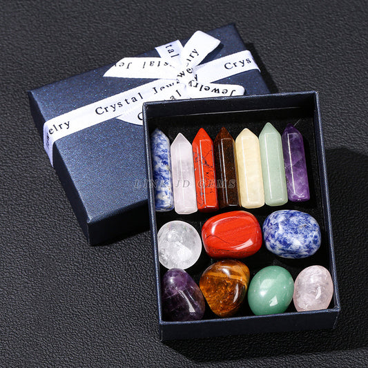 Colorful Natural Crystal Hexagonal Column