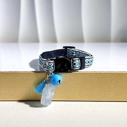Natural Crystal Stone Collars For Cats And Dogs